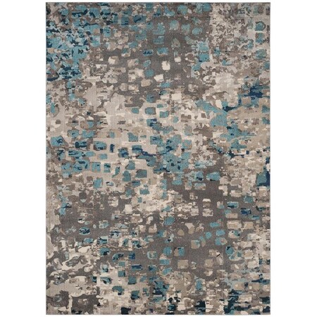 Safavieh Monaco Large Rectangle Area Rug, Grey and Light Blue - 10 x 14 ft. MNC225E-10